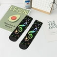 thumbnail image 7 of Naloa Music Notes Ankle Socks for Women Non Slip Socks No Show Socks Classic Low Cut Casual Socks Casual Socks, 7 of 7