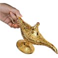 thumbnail image 5 of Feyarl Vintage Aladdin Legend Magic Genie Wishing Light Pot Classic Costume Props Home Tabletop Decor Crafts Display for Home Birthday Gift Wedding Christmas (Gold), 5 of 16