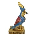 thumbnail image 2 of Egyptian God Horus Falcon Bird With Pschent Crown On Royal Pedestal Figurine, 2 of 7