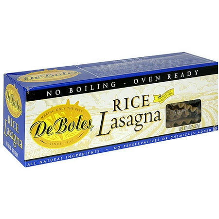 DeBoles Rice Lasagna, 10 oz (Pack of 12)