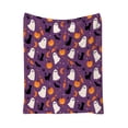 thumbnail image 2 of Halloween Blanket 59.1x39.4in Soft Flannel Throw Spooky Print for Bedroom Travel by OVFUIZ, 2 of 8
