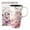 Pink Garden, variant on Topadorn Vintage Nautical Sailing Ship Ceramic Travel Mug, 17oz, Antique Map Print, Spill-Resistant Lid, Microwave & Dishwasher Safe, Gift Boxed