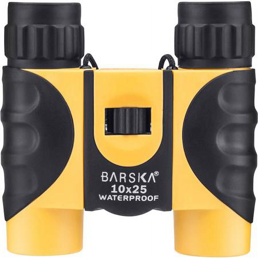 BARSKA 10x25 Yellow WP, Blue Lens CP