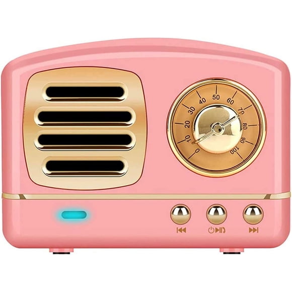 Altavoces Bluetooth Retro Inalámbricos, Altavoces Vintage Portátiles para Exteriores, Mini Altavoces Recargables con Sonido Potente, Soporte USB/Tarjeta TF/AUX Android iOS Cumpleaños