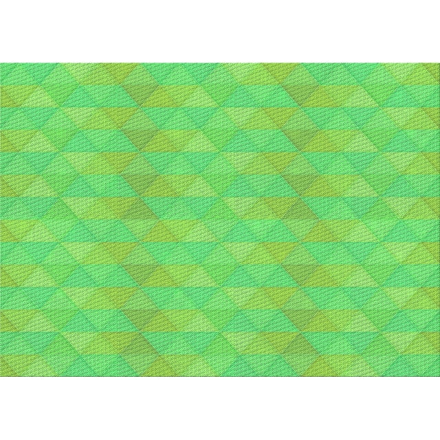 Ahgly Tapis Rectangulaire Lavable en Machine Intérieur Transitionnel Vert Émeraude, 5 Pieds x 8 Pieds