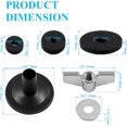 thumbnail image 5 of 21Pcs Cymbal Replacement Accessories - Cymbal Parts Include Felt Sleeves, Washers, Wing Nuts, Felts, Hi-Hat Clutch Felt, Hi Hat Cup, 5 of 5