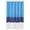 Blue/Navy/White Stripe, variant on Fun and Playful Rainbow Banded Stripe Printed Pattern Microfiber Bathroom Shower Curtain - Rainbow Banded Stripe, 72 Inch