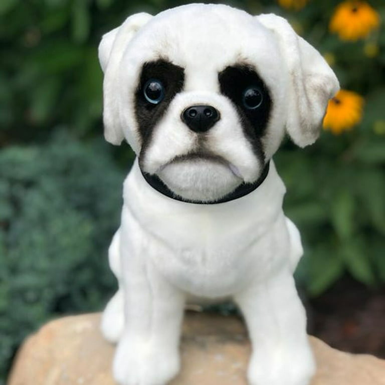 Zander White Plush Boxer Dog