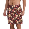 thumbnail image 2 of Salouo record Skull rock Pattern Swim Trunks for Men,Men's Hawaiian Bathing Suit Swimsuits Quick Dry Swimming Board Shorts Beach Shorts with Pockets-X-Large, 2 of 6