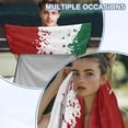 thumbnail image 6 of Garronmavis Mexican Flag Car Seat Towel Cover 1 PC Stain Resistant Front Seat Protector with Storage Bag Easy Installation Universal Fit for Cars SUVs Trucks Sedans Vans, 6 of 9