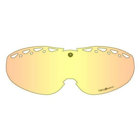 Triple 9 Optics SKG-75 LENS BLU/AMB Lens for Swank Snow Goggles - Blue Mirror/HD Amber