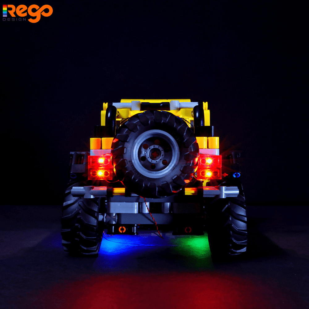REGO DESIGN Led Lighting Kit for Legos Technic Jeep Wrangler 42122 Building Blocks Model(Not Include the Model Set)
