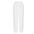 thumbnail image 4 of MIUOWANP Wide Leg Sweatpants Women Cotton Women Casual Solid Color Trousers High Waisted Pants Loose Sports Sweatpants XXL White, 4 of 5