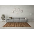 thumbnail image 3 of Ahgly Company Indoor Round Oriental Brown Industrial Area Rugs, 3' Round, 3 of 4