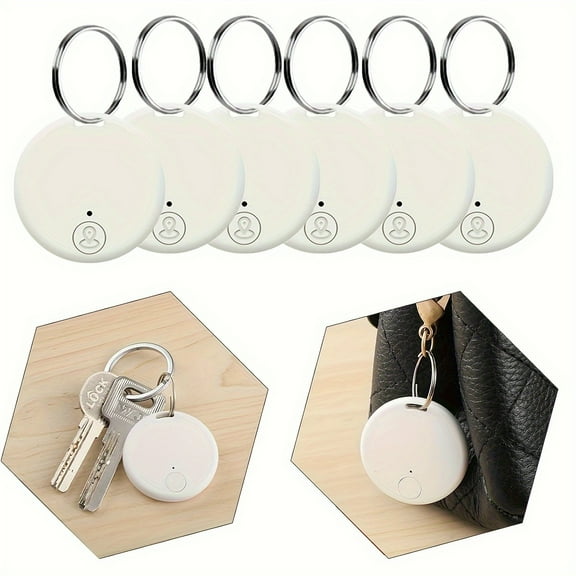 6-Pack Bluetooth Tracker, Finder and Item Locator,Smart GPS Tracker,Wireless Anti Lost Alarm Sensor Device,iOS and Android Compatible