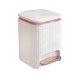 thumbnail image 1 of Cubo de basura para cocina con pedal y tapa a presión, cubo de basura doméstico, cocina Blanco 9L, 1 of 9