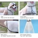 thumbnail image 4 of Chubasquero portátil impermeable transparente para perros, chaqueta de lluvia ligera y transpirable con capucha para perros pequeños, medianos y grandes, impermeable para cachorros (L), 4 of 5