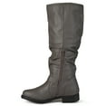 thumbnail image 3 of Journee Womens Stormy Extra Wide Calf Stacked Heel Riding Boots, 3 of 10