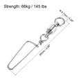 thumbnail image 2 of Uxcell Conectores Giratorios para Pesca de Acero Inoxidable de 145LBS, Paquete de 20, 2 of 6