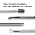 thumbnail image 3 of Nail Art Care Double-ended Nail Cuticle Trimmer Dead Skin Callus Remover Buffer Block Tools, 3 of 8