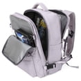 thumbnail image 1 of Mochila WONHOX Grande Impermeable de Viaje para Mujeres Morada, 1 of 8
