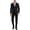 Black, variant on Mens Modern-Fit Bi-Stretch Suit 44 Regular Blue Plaid Pants 38 Waist