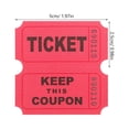 thumbnail image 2 of Milisten 100pcs Raffle Tickets For Events Carnivals Fundraisers Classroom Rewards And Prizes Movie Watching Entertainment Red, 2 of 6