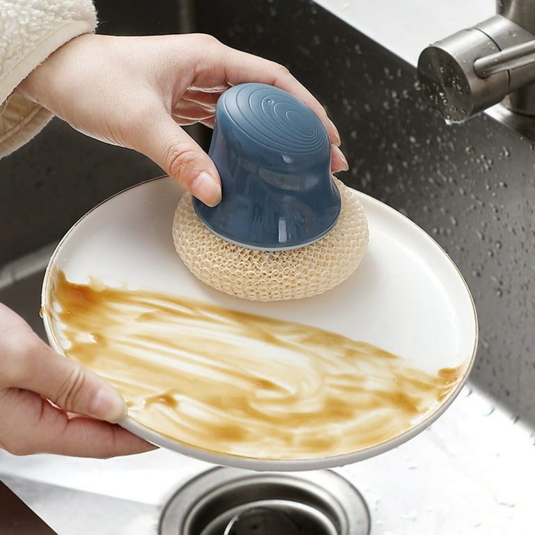 Dishwashing sponge store with handle