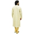 thumbnail image 6 of Atasi Men's Beige Khadi Cotton Kurta Pyjama Shirt Indian Ethnic Wear-XX-Large, 6 of 7