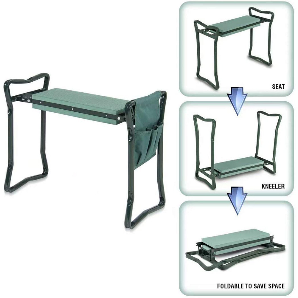 Seenda Garden Kneeler Seat Weeding and Gardening Stool with Kneeling
