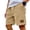 Earthy Yellow, variant on Mens Corduroy Shorts Casual Elastic Waist Drawstring 2026 Summer Beach Lounge Short Navy 2XL