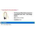 thumbnail image 2 of Tilt Steering Wheel Relay Connector - Compatible with 1990 - 1992 Dodge Dakota 1991, 2 of 2