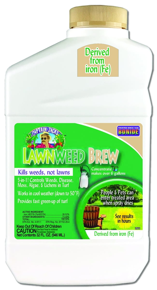 32 oz 2611 Captain Jacks Lawnweed Brew Concentrate MP6 Weed Killer