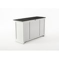 thumbnail image 3 of NovaSolo Halifax Mahogany Wood Buffet with 4 Doors 3 Drawers in White, 3 of 24