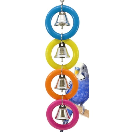 Booda Bird Perch Cable - Bonka Bird Toys 945 4 Ring A Ding Bird Toy.