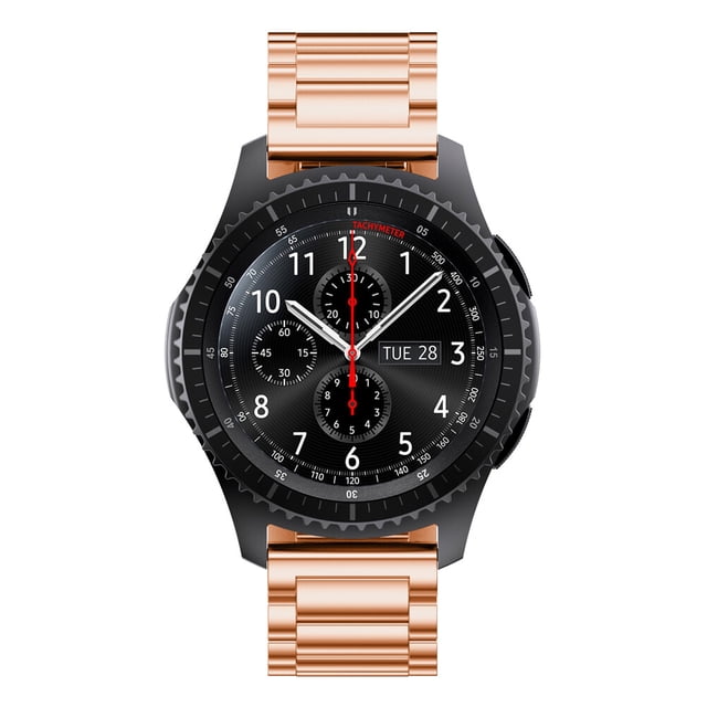 WEUVEB Correa De De Inoxidable Dorado Compatible Con Galaxy Watch Gear Para Uso Cómodo