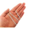 thumbnail image 5 of Genuine Solid Sterling Silver 6MM Figaro Link .925 ITProLux Necklace Chains 16" - 30", Silver Necklace for Men & Women, Made In Italy, Capital Jewelry, 5 of 5