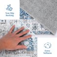 thumbnail image 4 of Hasoo Large Area Rug 9' x 12' Rug for Living Room Blue Washable Rug Indoor Floor Cover Carpet Soft Foldable Accent Rug, 4 of 6