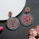 thumbnail image 3 of Pendientes colgantes con cuentas para mujer, aretes de cuentas coloridos hechos a mano, aretes colgantes de aro bohemio, 3 of 5