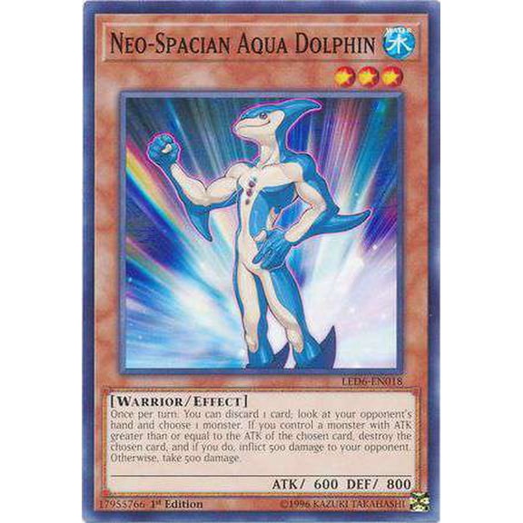 YuGiOh Legendary Duelists: Magical Hero Common Neo-Spacian Aqua Dolphin LED6-EN018