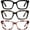 3 Pack*mix1, variant on 3 Pack Tortoiseshell Reading Glasses Blue Light Blocking Readers Oversize Oprah Square Anti Glare Reading Glasses for Women & MenEyestrain Spring Hinge Trending Eyeglasses Lightweight