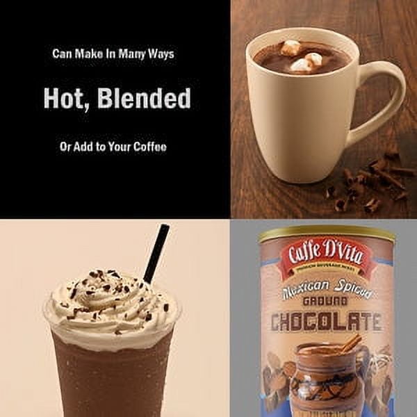 4 Pack) Caffe D'Vita Mexican Spiced Cocoa Mix, 3lb. Canisters