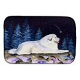 thumbnail image 1 of Carolines Treasures SS8438DDM Starry Night Great Pyrenees Dish Drying Mat, 1 of 1