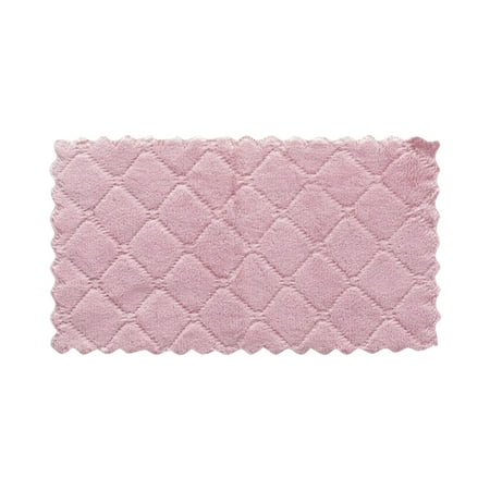 

Follure Towel Coral 2PCS Two-color Scouring Cloth Double-sided Dish-washing Fleece Dish Cloth Hanging Pad Kitchen，Dining & Bar Mini Dish Towel