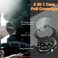 thumbnail image 4 of 2WIN2BUY Case for Samsung Galaxy Watch Ultra Screen Protector 47mm,Scratch Resistant Hard PC Back Cover and 9H Tempered Glass for Watch 7 Ultra,Black, 4 of 10