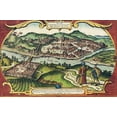 thumbnail image 2 of Hogenberg, Braun 18x13 White Modern Wood Framed Museum Art Print Titled - Buda Hungary, 2 of 4