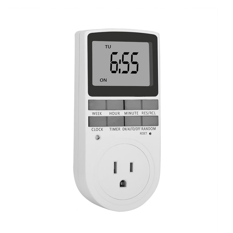 Power Socket Switch Digital Timer Socket Programmable Plug Socket for Plant Light Oven - Walmart.com