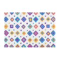 thumbnail image 7 of Yayeee Bath Rug for Bathroom Floor Non Slip Rectangle Fluffy Soft Absorbent Mat, 16"x24", Purple Retro Shapes, 7 of 7