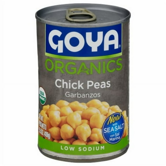 Pack of 2 - Goya Organic Chick Peas Garbanzos 15.5 oz