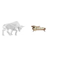 thumbnail image 1 of Escultura Moderna De Toro En Resina Y Sofá Cama En Miniatura De Madera. Accesorios Para Bricolaje. Figura Abstracta Coleccionable Para La Entrada, Mesa, Escritorio, Estante O Decoración De La, 1 of 8